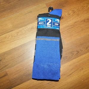 Planet Sox 2 pair crew dressy Men's socks10-13
